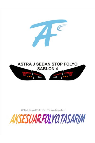 aksesuar folyo tasarım أوبل أسترا جي سيدان ستوب فويل