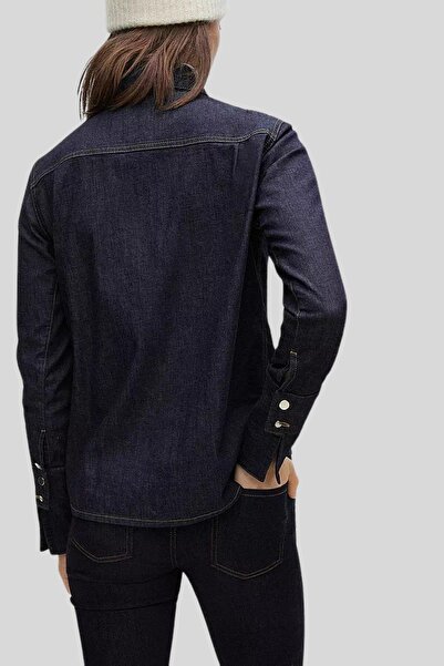 BOSS Kadın Jean Gömlek Lacivert