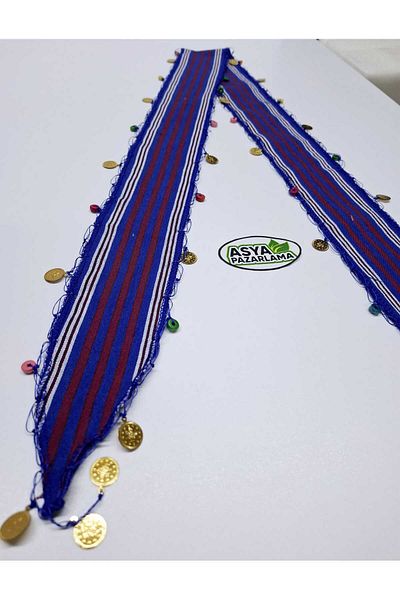 ASYA PAZARLAMA Black Sea Wooden Beaded and Lira Keşan, Scarf, Shawl, Scarf, Hair Band, Bandana, Pus