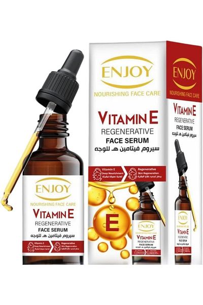 Enjoy Vitamin E Serum 50 ml - Vitamin E Oil For Face Brightening & Anti-aging For All Skin Types
