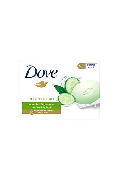 Dove Cool Moisture Cucumber & Green Tea Scent Moisturising Beauty Cream Soap Bar 160 g