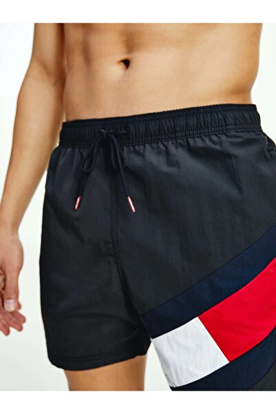 Tommy Hilfiger Erkek Siyah Deniz Şortu