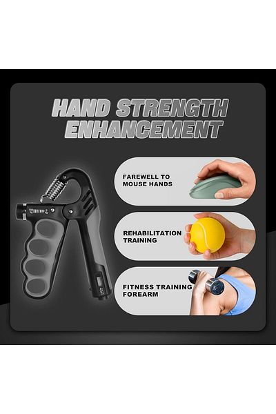 COOYA Grip Strength Trainer, Forearm Exerciser Adjustable Resistance 11-220 Ibs With Digital Counter