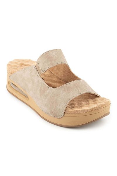 Muya Beso Anatomical Air Max Sole Heel Spur Γυναικείες Παντόφλες Κρέμα
