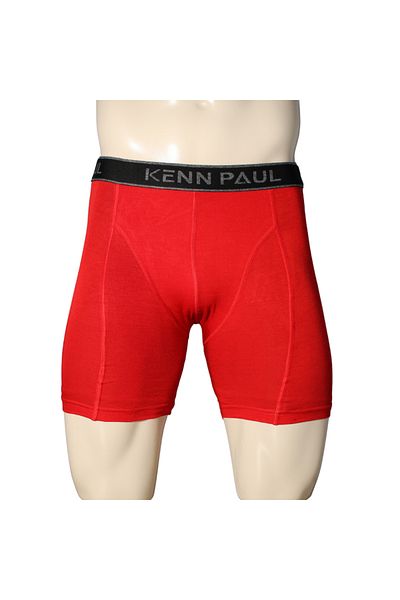 Kennpaul Bamboo Long Johns Sports Boxers -Red Breathable, Comfortable