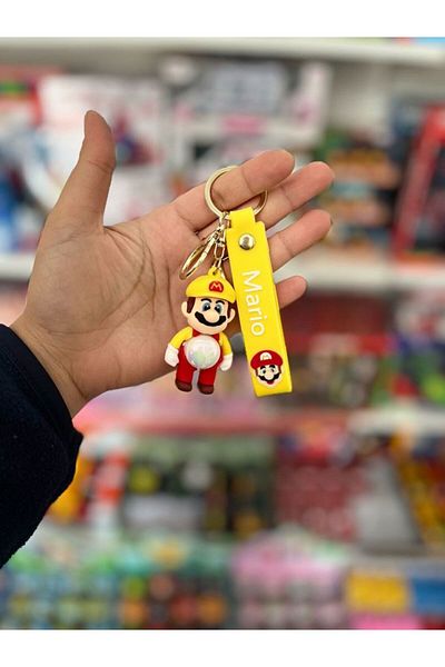 EyER Shoping Super Mario High Quality Lighted Keychain Yellow