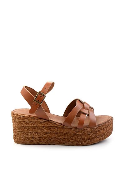 Bambi Taba Leather Women's Sandals K 05197003803
