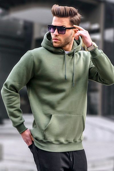 Madmext Khaki pánská mikina 5339