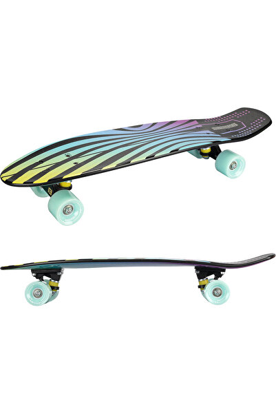 ACTION ONE Penny Board Hawaii Breeze, dublu print, 26", cadru aluminiu, 100kg, roti vernil