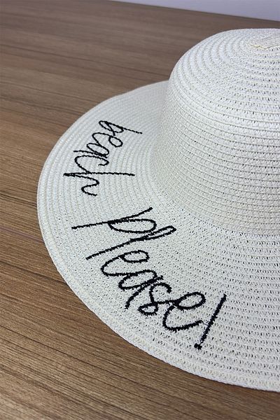 Mollycrush Women's Beige Straw Hat - Wide Brim, Summer Beach Sun Protection