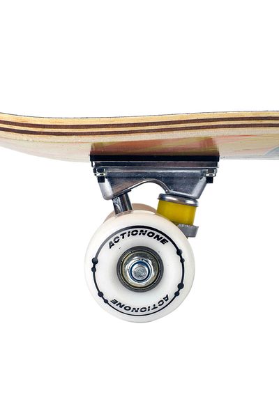 ACTION ONE Skateboard Skate Skull 79x20 cm, cu roti PU, ABEC-7, cadru aluminiu
