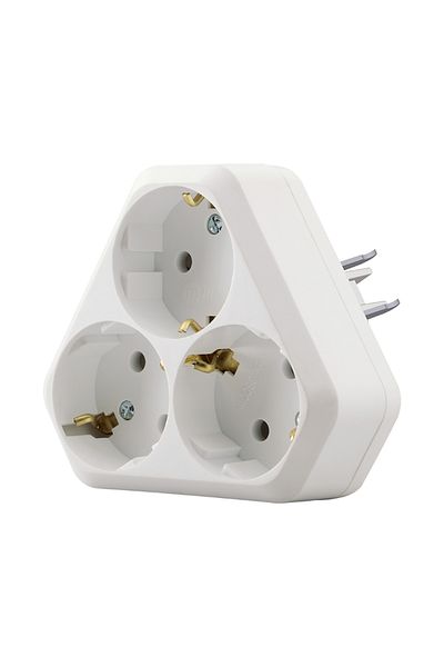 MAKEL Flush Mounted Triple Grounded Socket