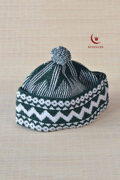 Bilenler Wrinkled Knitwear Knitted Pilgrim Skullcap Standard Size