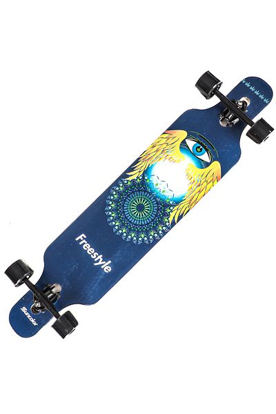 ACTION ONE Longboard Freestyle 105.5 x 22 cm, cu roti PU, ABEC-7, cadru aluminiu, 100 KG