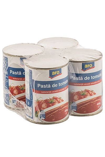 Aro Tomato Paste, 4 x 400 G, Aro