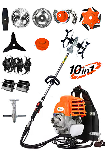 Wacker Pro Germany 10 In 1 V9 Seri Bahçe Seti 20 Hp Sırt Tırpan Akrobat Çapa ...