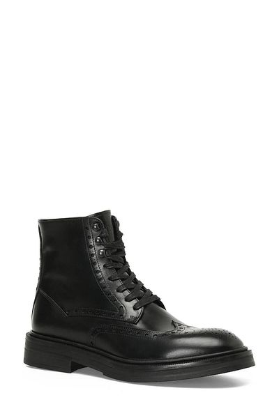İnci İnci Minsk Black Men's Genuine Leather Classic Boots