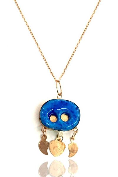 Midyat Gümüş Dünyası Kadın Rose Kaplama Süryani nazarlık Kolye 2020163A