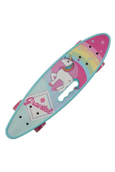 ACTION ONE Penny board Portabil Unicorn 58x16 cm, cu roti PU, ABEC-7, cadru aluminiu