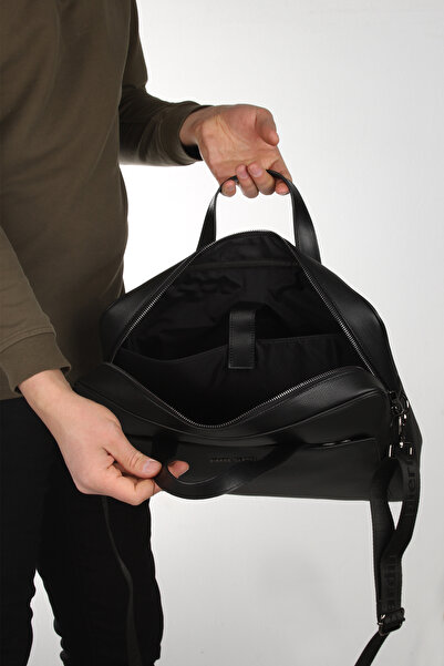 Pierre Cardin 01 Η/Υ 002020 -ΜΑΥΡΗ Τσάντα Ζώνης Σημειωματάριου Laptop