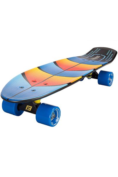 ACTION ONE Penny Board Hawaii Surfing, 26", double print, 26", aluminum frame, 100kg, blue wheels