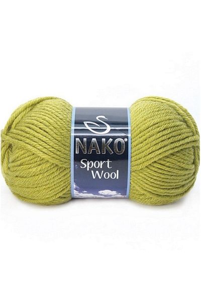 NAKO 5 Pieces Sport Wool Hand 10316 Olive Knitting Yarns Vest Cardigan Floss Scarf Sweater Thread