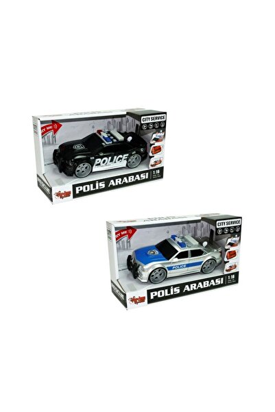 SPOR35 Girl Boy Children's Toy Wy620 1:16 Friction Sound and Light Police Car Girl Boy Children's Toy Educational