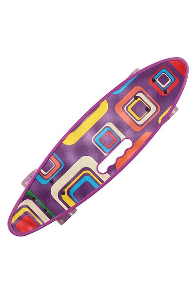 ACTION ONE Penny board Portable Geometric 58x16 cm, with PU wheels, ABEC-7, aluminum frame