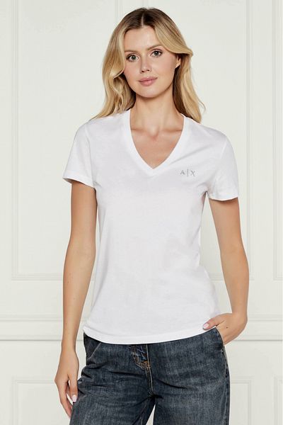 Armani Exchange Tricou Dama 6DYT37, Alb, S INTL