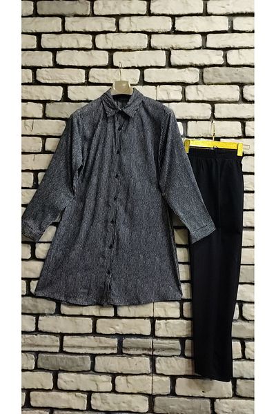 Ebruli Striped Viscose Tunic Shirt