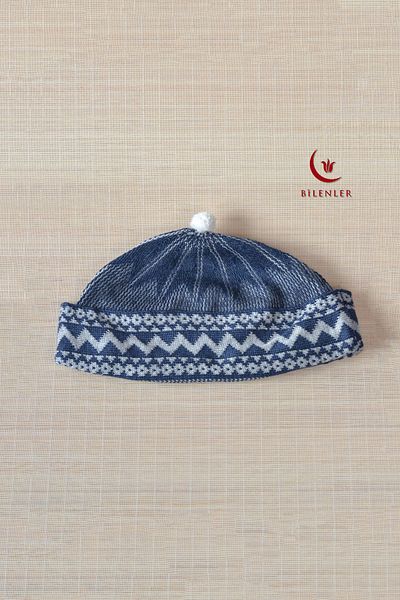 Bilenler Wrinkled Knitwear Knitted Pilgrim Skullcap Standard Size
