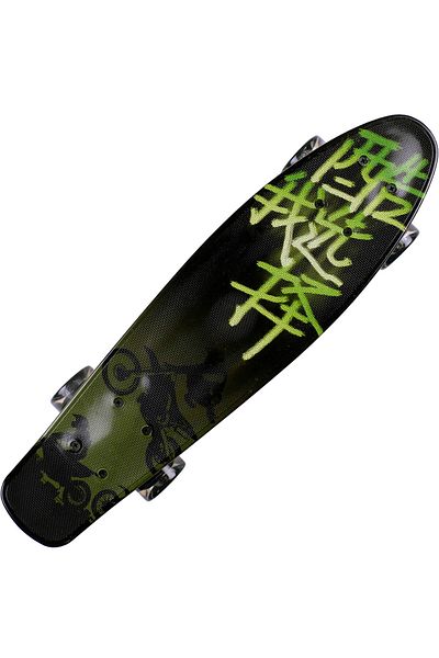ACTION ONE Penny Board Biker 56x15 cm, cu roti luminoase PU, ABEC-7, cadru aluminiu, 90 KG