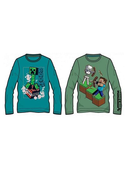 MINECRAFT Set de 2, tricou cu maneca lunga Minecraft