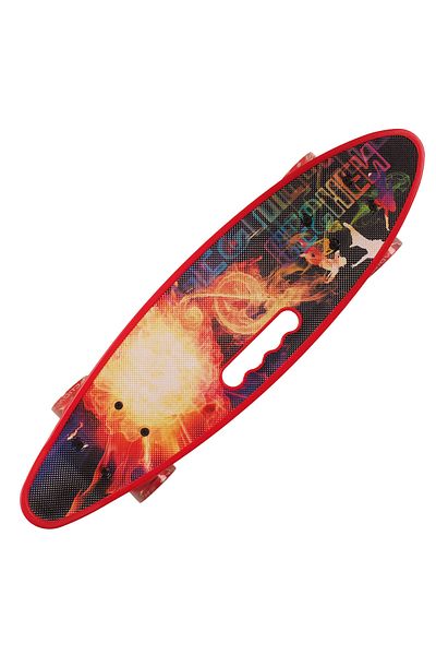 ACTION ONE Penny board Portabil Fire 58x16 cm, cu roti PU, ABEC-7, cadru aluminiu