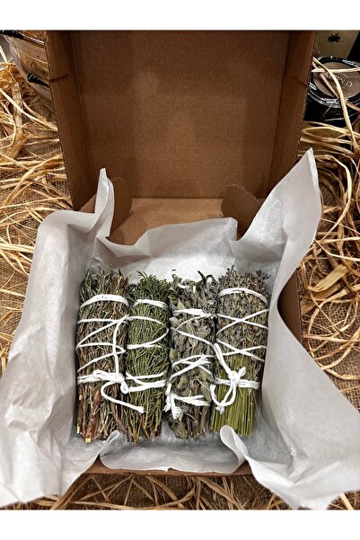 yesilorganik 4 LÜ ARINDIRIC I TÜTSÜ PAKETİ Lavanta biberiye ardıç adaçayı