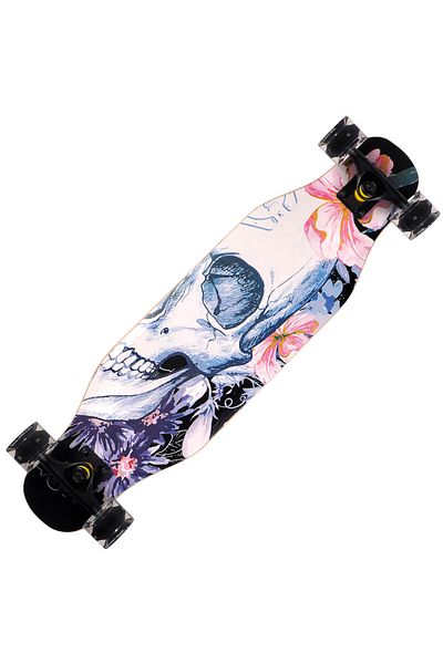 ACTION ONE Half Face Longboard 80x20 cm, with PU light wheels, ABEC-7, aluminum frame, 100 KG