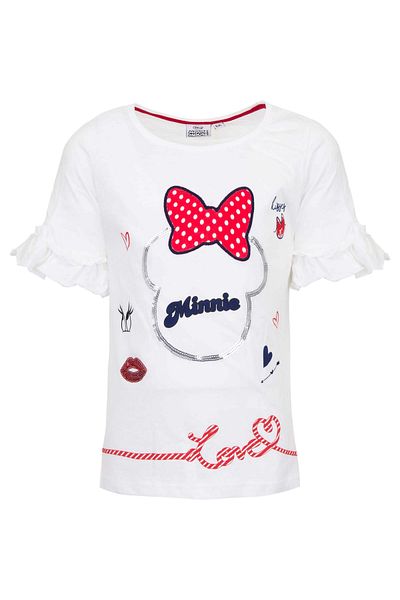 Minnie Mouse Tricou fetite, Minnie, Love, alb, 4 ani/104 cm