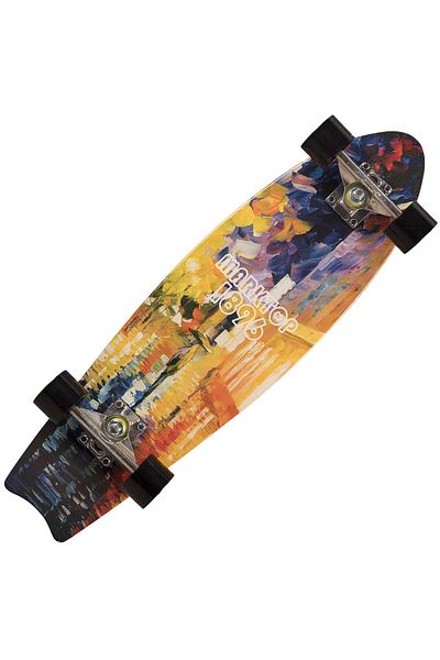 ACTION ONE Ilusion skateboard, maple wood 70x29cm, PU wheels, ABEC-7, aluminum frame