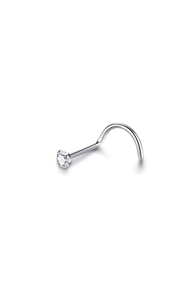 Janset F136 Titanyum Zirkon Taşlı Hızma - Gümüş Renk Hızma