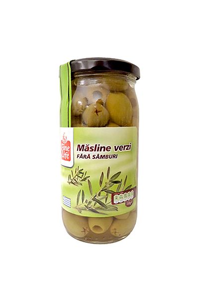 Fine Life Green pitted olives, Fine Life, 340 g