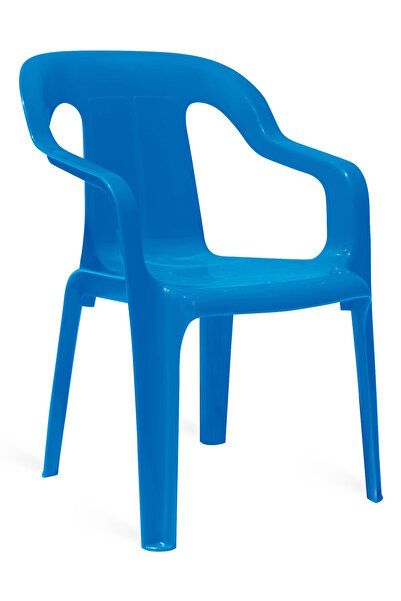 Papatya Mini Plastik Koltuk Çocuk Koltuğu Mavi - Kreş Sandalye