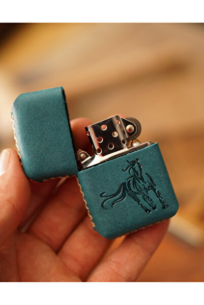 Atölye Çınar Leather Handmade El Yapımı Hakiki Deri Kılıflı Zippo Çakmak