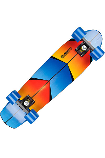 ACTION ONE Penny Board Hawaii Surfing, 26", double print, 26", aluminum frame, 100kg, blue wheels
