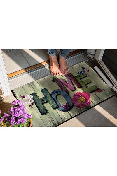 Evsebu Wooden Colored Home Decorative Door Mat