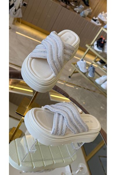 KRISTE BELL Mules - White - Flat