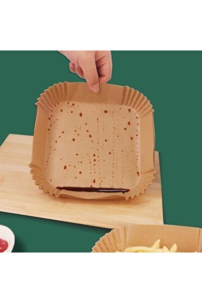 ANTerra 50 قطعة من ورق الطبخ المربع للقلاية الهوائية، مقاوم للزيت وغير لاصق، ...