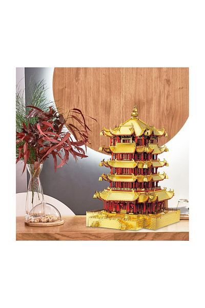 ROKR Piececool 3D Puzzle, Yellow Tower, Metal, 406 pieces