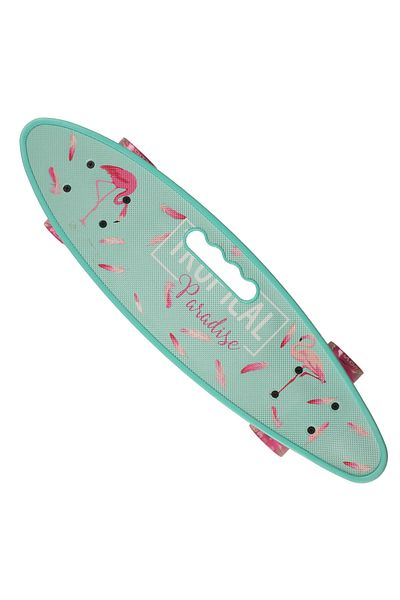 ACTION ONE Penny board Portable Tropical Paradise 58x16 cm, with PU wheels, ABEC-7, aluminum frame