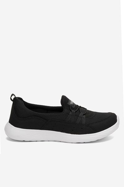 Freemax Women's Sports Sneaker Ballet Flexible, Soft, Lightweight, Casual Shoes Black White