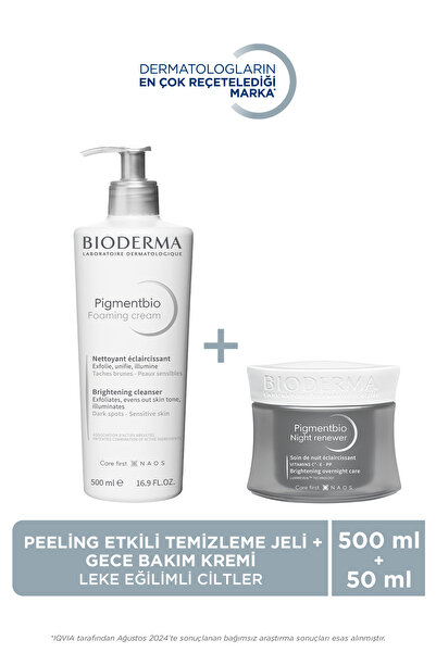 Bioderma Leke Karşıtı Aydınlatıcı ve Sıkılaştırıcı Gece Kremi & Leke Karşıtı Aydınlatıcı Yıkama Jeli